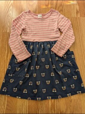 Hanna Andersson Pink Stripe Dress 110 5